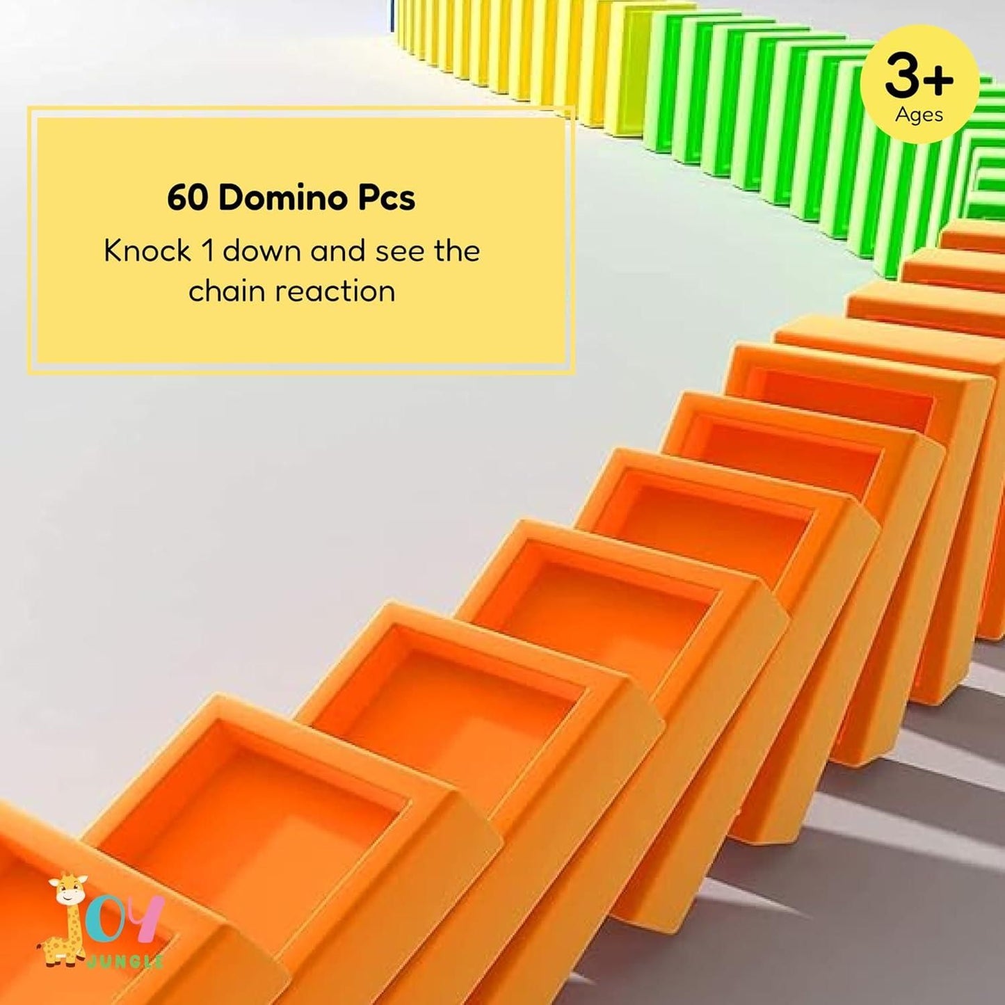 Train Toy Domino Set for Kids BPA-Free Plastic with Sound Effects