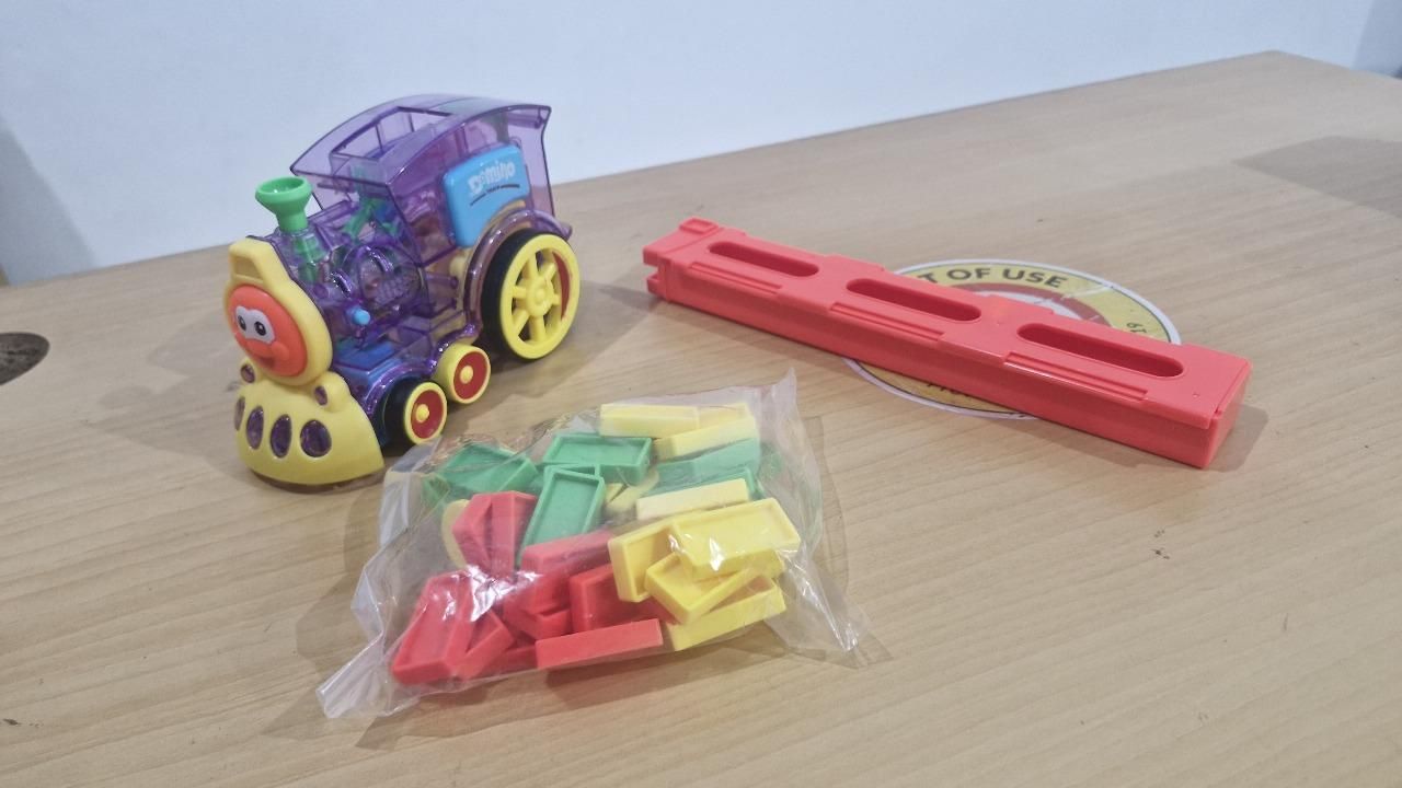 Train Toy Domino Set for Kids BPA-Free Plastic with Sound Effects